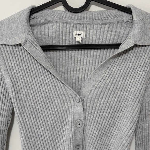 aerie button up v neck sweater - Picture 4 of 4